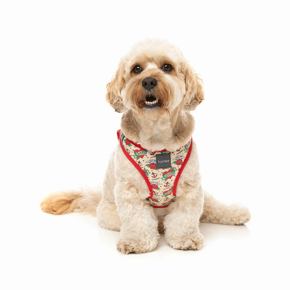 Fuzzyard Dog Step In Harness Ink'd Up XXS