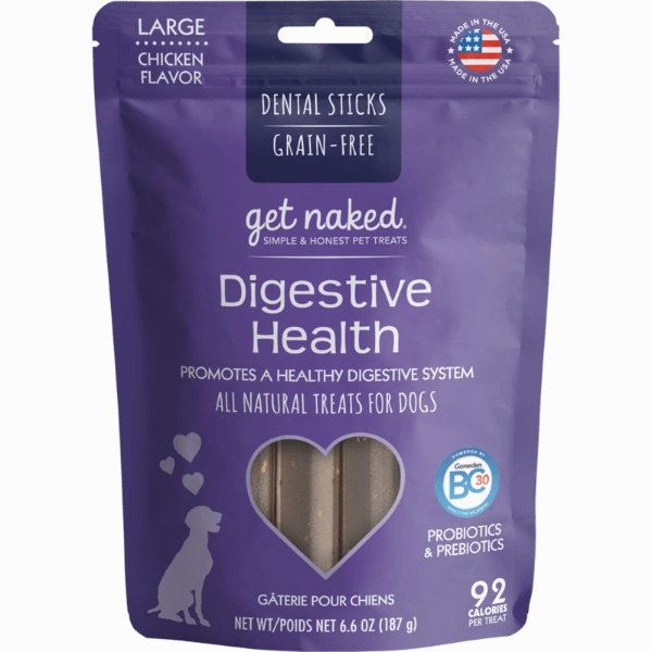Get Naked Digestive Health Dog Dental Chew Sticks