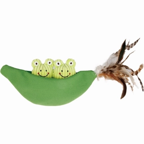 GiGwi Meow Than 1 Catnip Plush Cat Toy (Legume With Frogs)