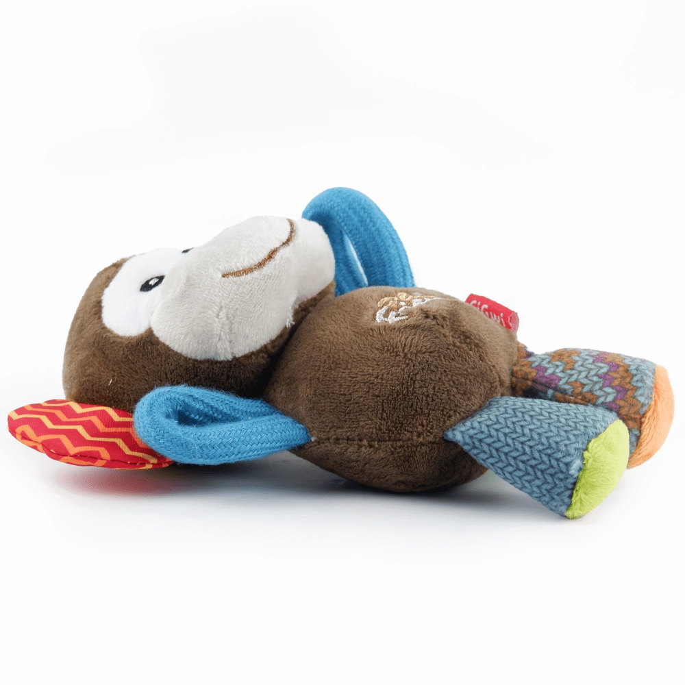 GiGwi Plush Friendz Monkey Squeaker Inside Plush Toy for Dogs