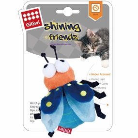 GiGwi Shining Friendz Motion Activated Catnip Plush Cat Toy (Firefly)