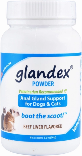 Glandex Powder for Dogs and Cats, Beef Liver Flavor