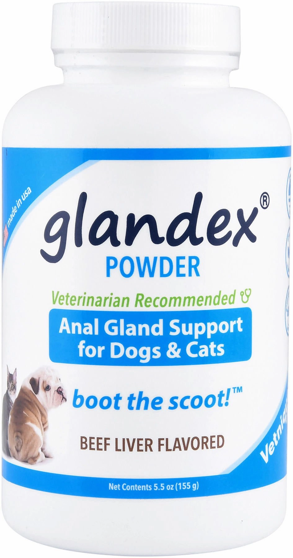 Glandex Powder for Dogs and Cats, Beef Liver Flavor