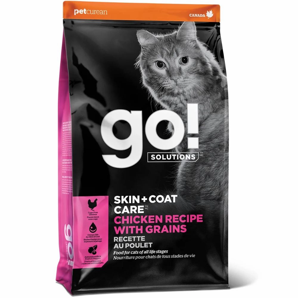 Go! Solutions Skin   Coat Care Chicken Recipe Dry Cat Food 3lb