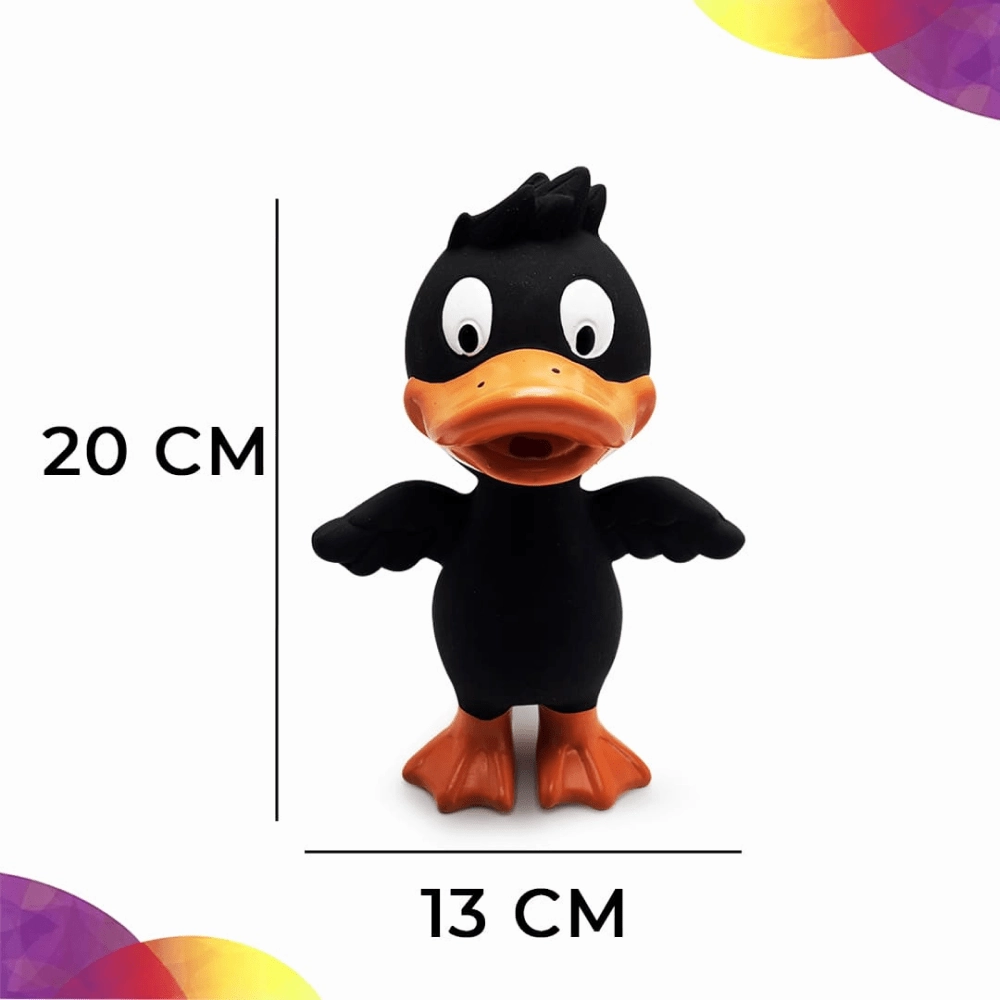 Goofy Tails Latex Squeaky Duck Toy for Dogs