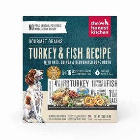 Gourmet Grains Turkey & Fish Complete Dehydrated Dog Food