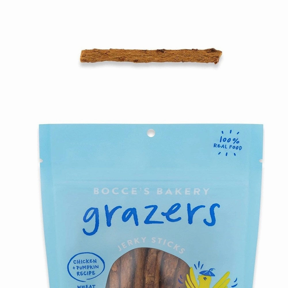 Grazers 0 Added Salt Wheat Free Chicken & Pumpkin Recipes Jerky Dog Treats