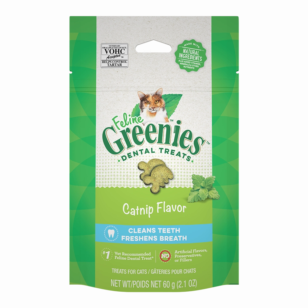 Greenies Cat Dental Treats - Catnip Flavor 2.1oz