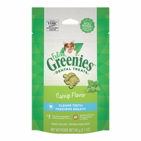 Greenies Cat Dental Treats - Catnip Flavor 2.1oz
