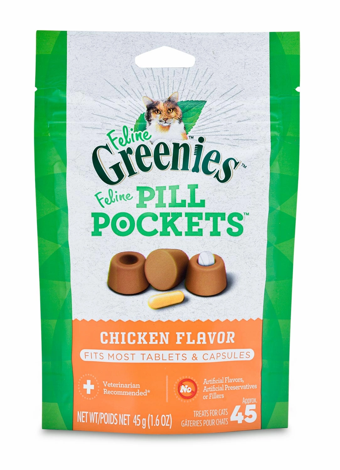 Greenies Pill Pockets for Cats, 45 ct