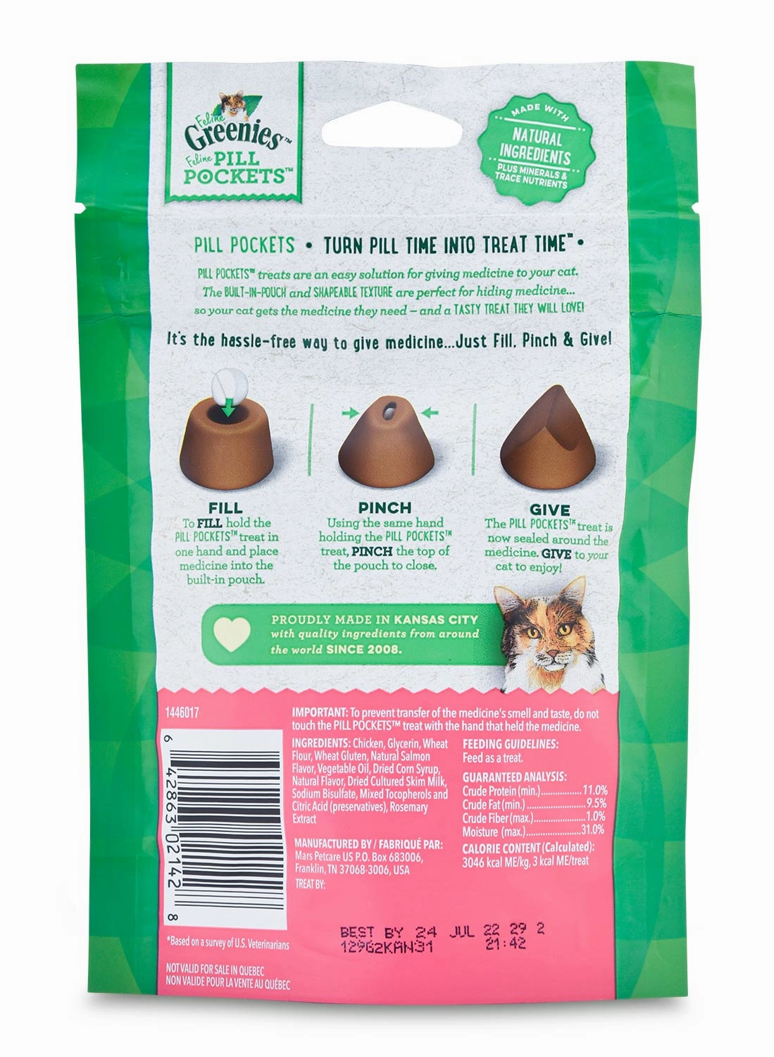 Greenies Pill Pockets for Cats, 45 ct