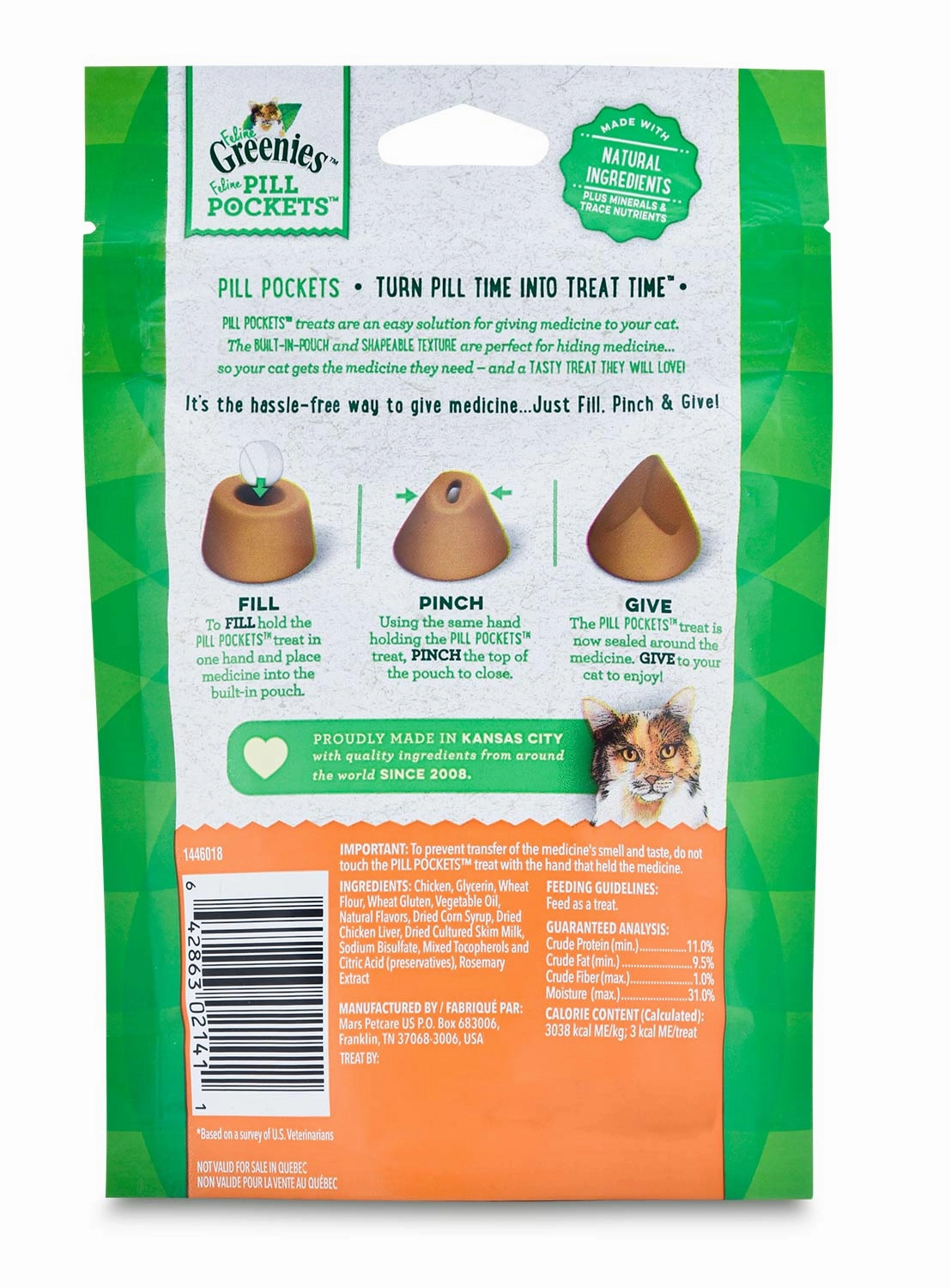 Greenies Pill Pockets for Cats, 45 ct