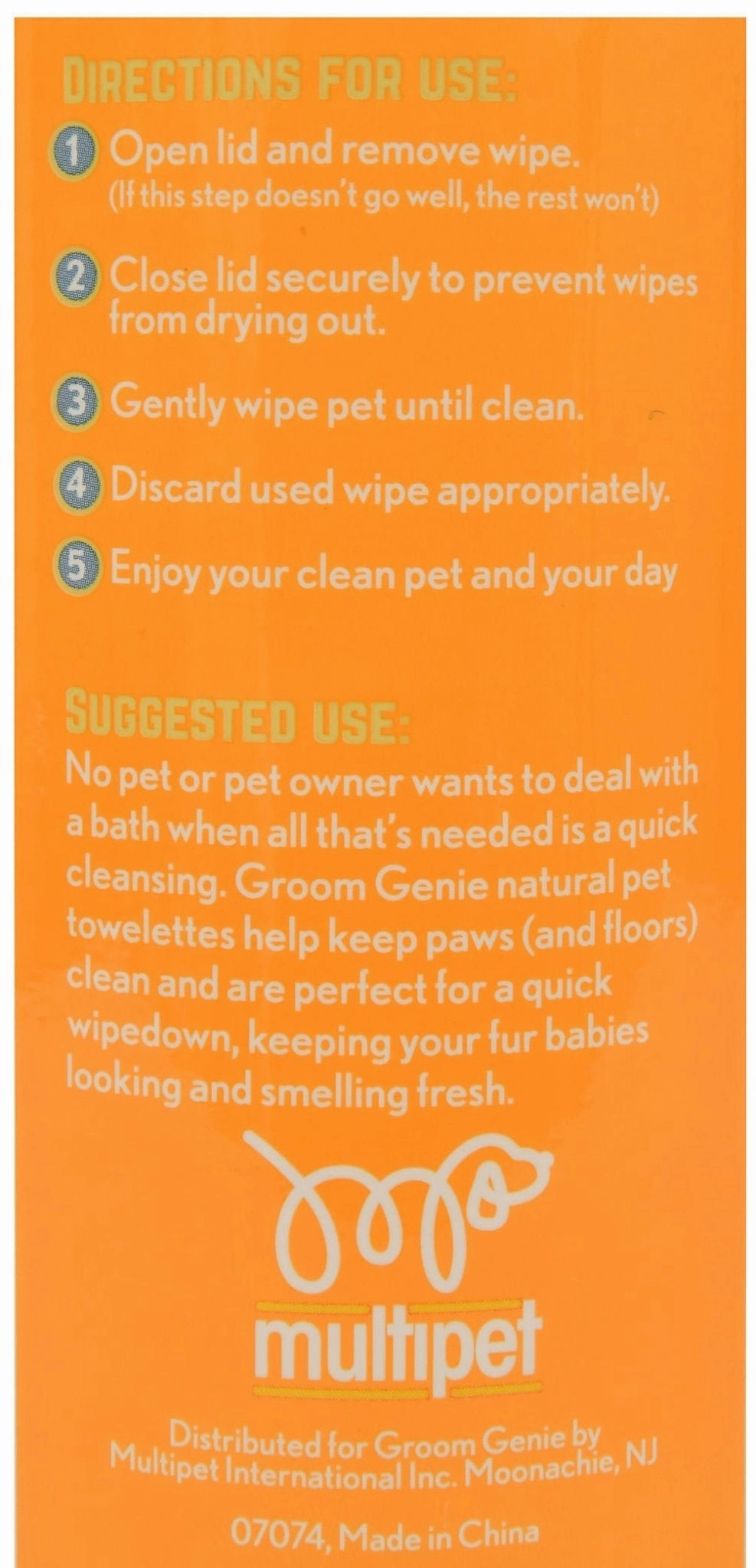 Groom Genie Everyday Clean Pet Wipes