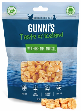 Gunni's Cat Treats Wolffish Mini Morsels 1.5oz bag