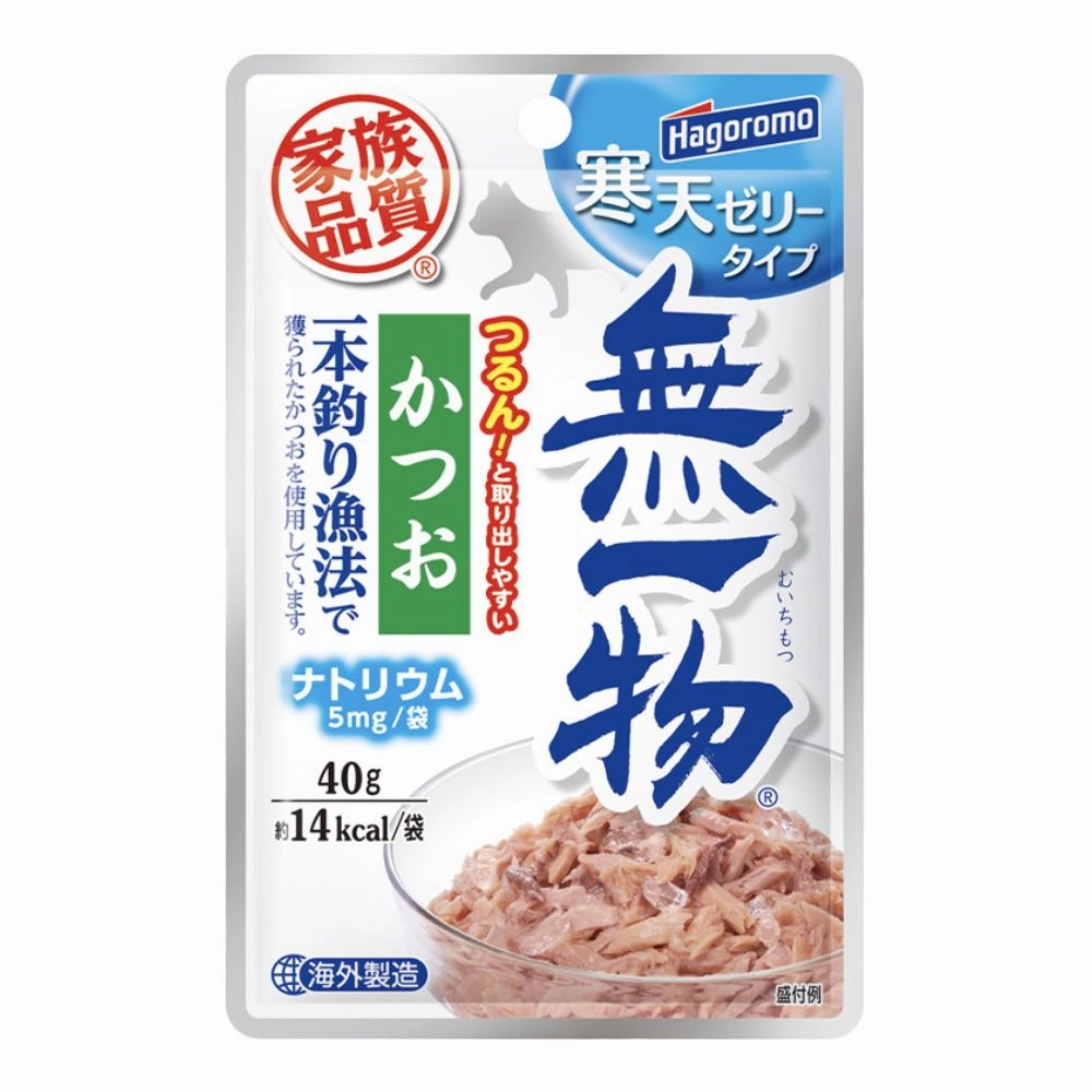 Hagoromo Muichimotsu Pole & Line Katsuo with Agar Pouch Cat Food 40g x 12 (Exp Jul 25)