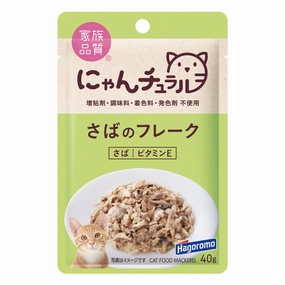 Hagoromo Nyan Natural Mackerel Flake Pouch Cat Food 40g x 12