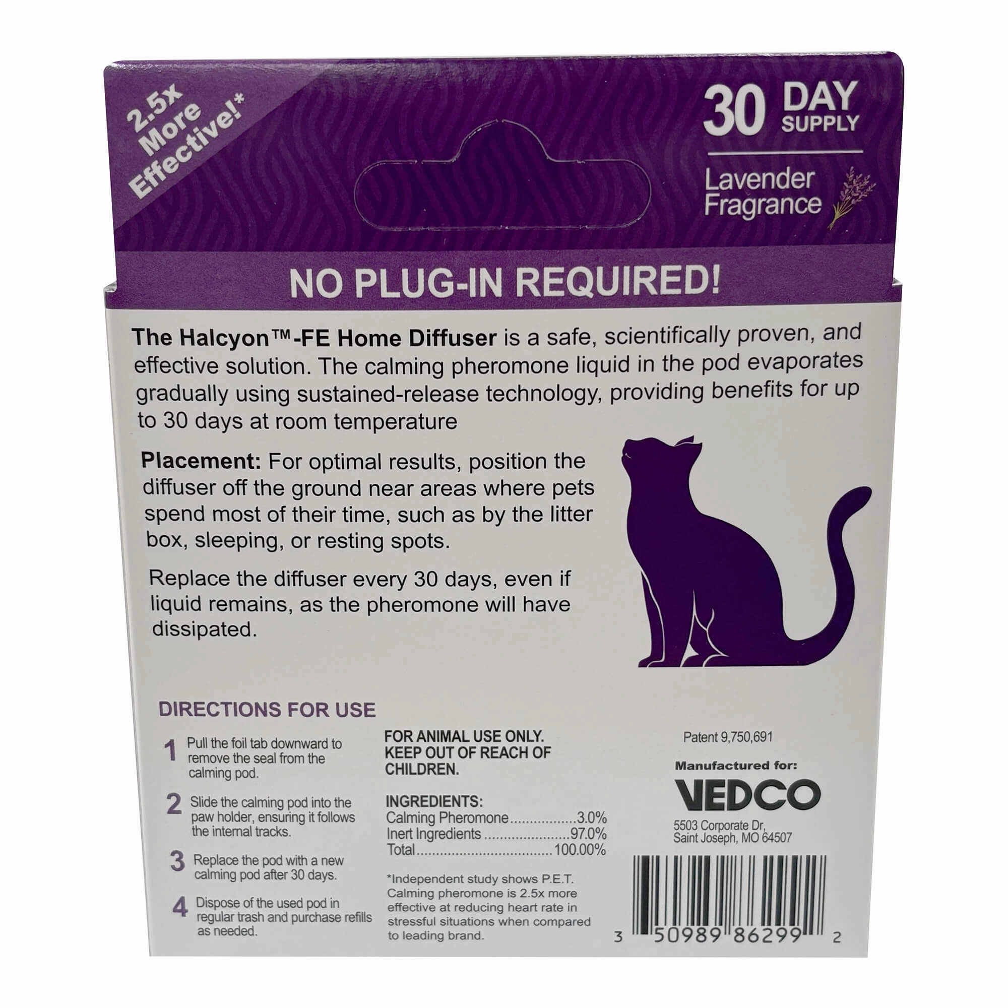 Halcyon FE Calming Home Diffuser for Cats Starter Kit