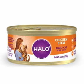 Halo Holistic Grain Free Adult Chicken Stew Canned Cat Food