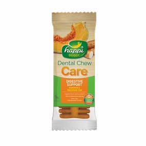Happi Doggy Dental Chew Care Hard Chew Digestive Support Pumpkin & Mountain Yam Regular 25g