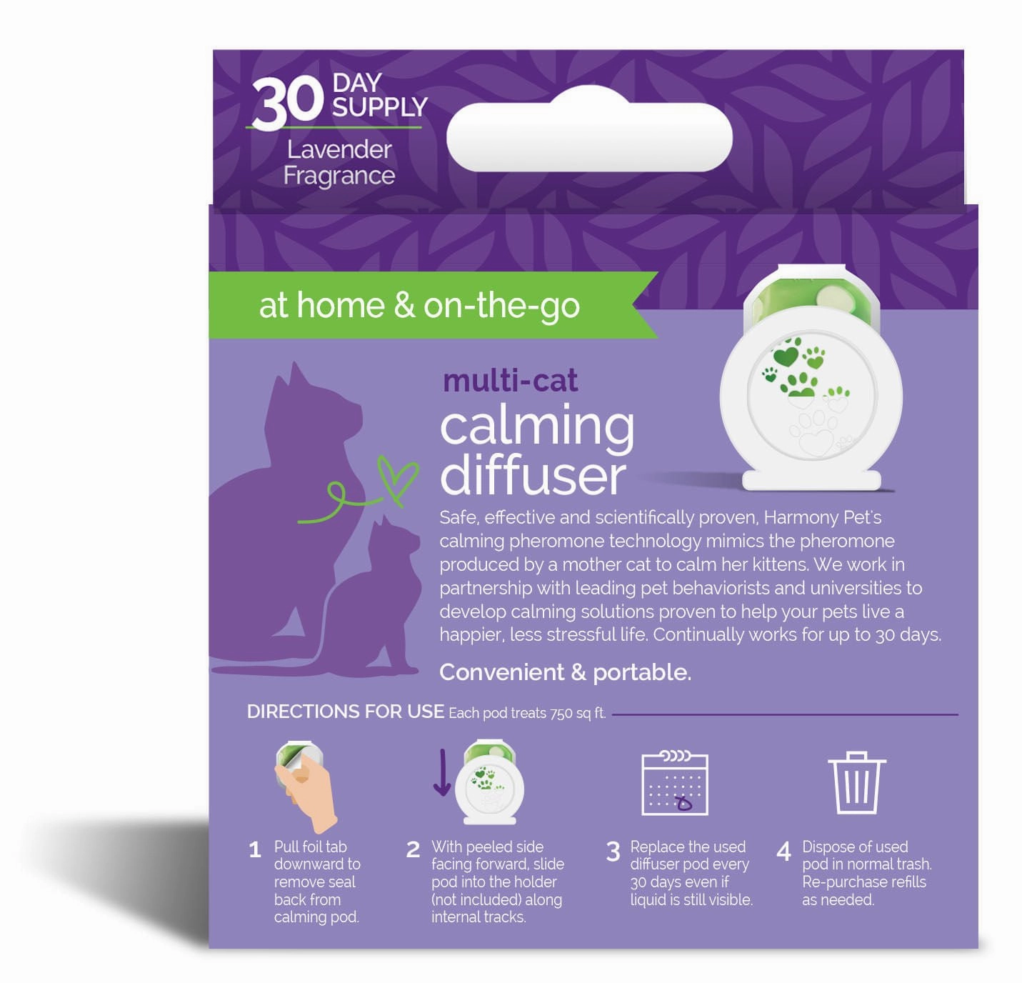 Harmony Pet Calming Home Diffuser for Cats & Refills