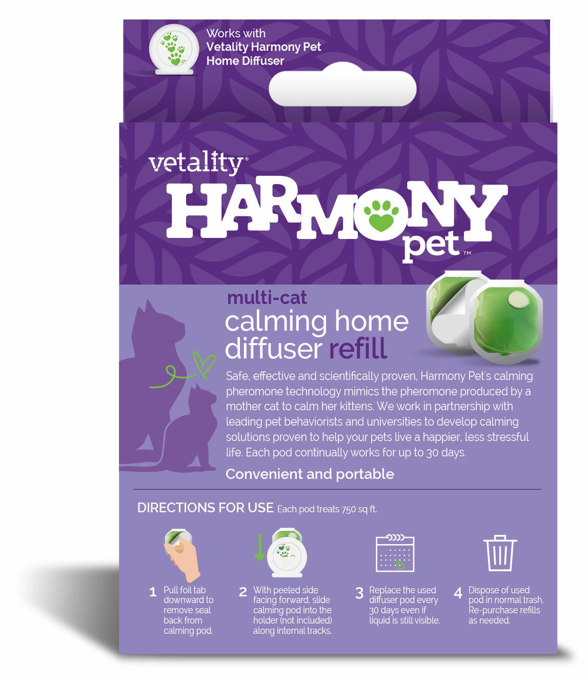 Harmony Pet Calming Home Diffuser for Cats & Refills