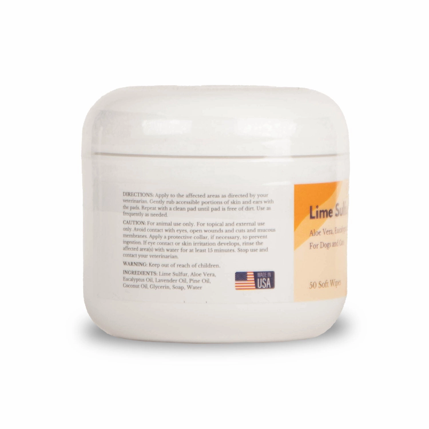 Healthy Paw Lifes Lime Sulfur Wipes (50 ct, 2" Skin Soothe Wipes)