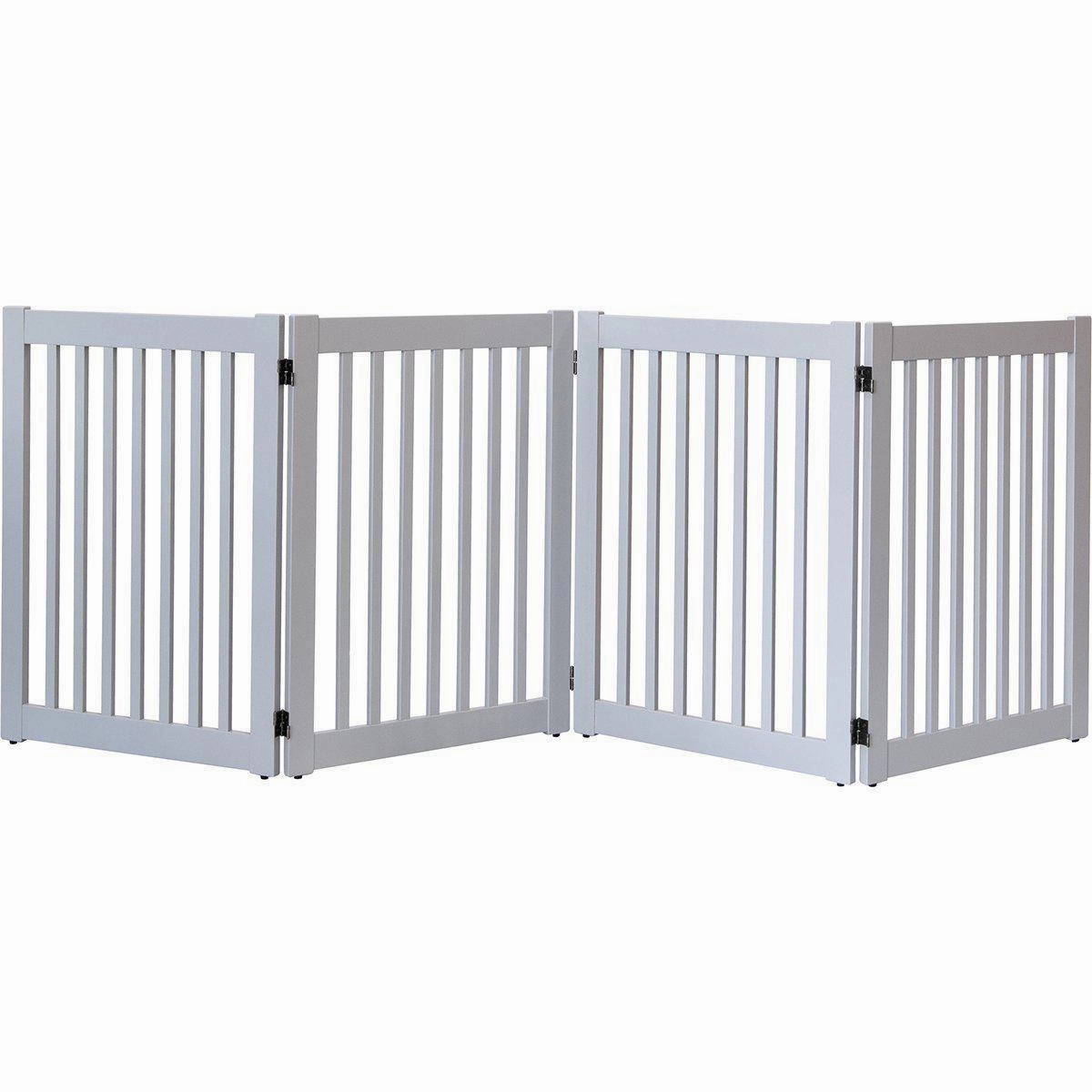 Highlander Series Solid Wood Dog Gate Pumice Grey