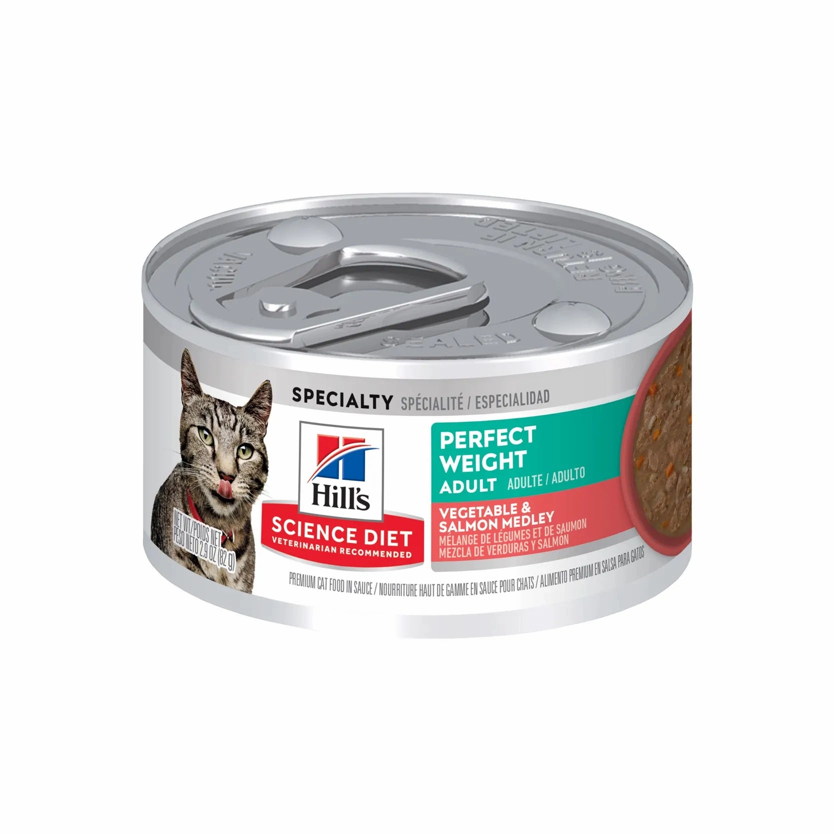 Hill's Science Diet - Feline Adult Perfect Weight Vegetable & Salmon Medley 2.9oz