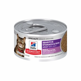 Hill's Science Diet - Feline Adult Sensitive Stomach & Skin Duck & Vegetable Entre 2.9oz