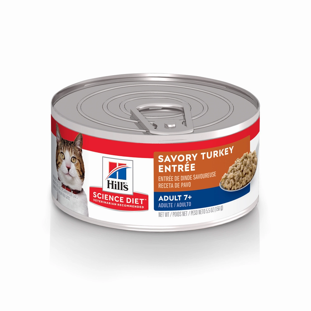 Hill's Science Diet Adult 7  Savory Turkey Entree Canned Cat Food