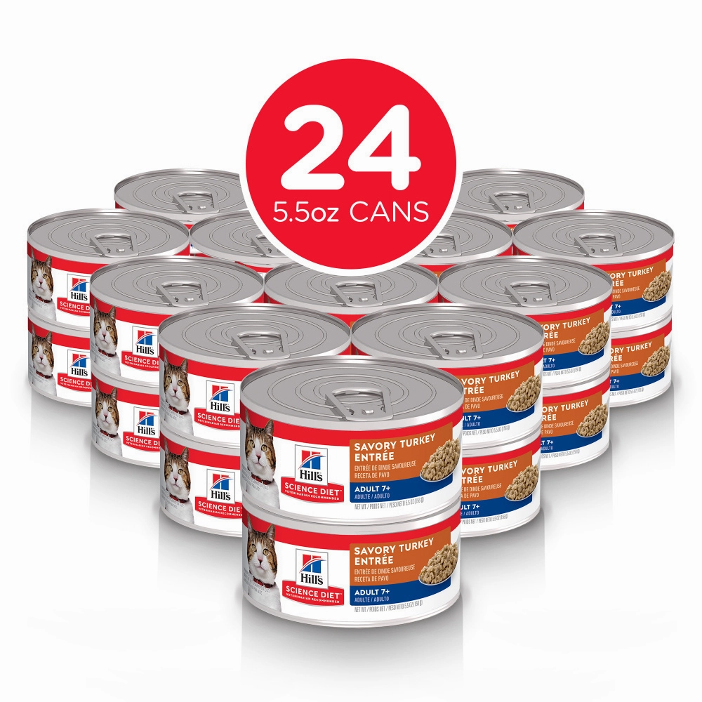 Hill's Science Diet Adult 7  Savory Turkey Entree Canned Cat Food
