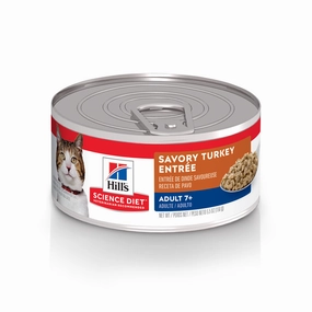 Hill's Science Diet Adult 7  Savory Turkey Entree Canned Cat Food