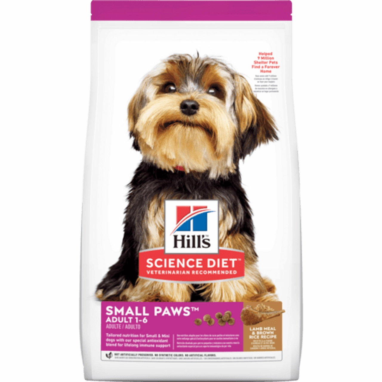 Hill's Science Diet Adult Small Paws Lamb Meal & Brown Rice Recipe  Dry Dog Food