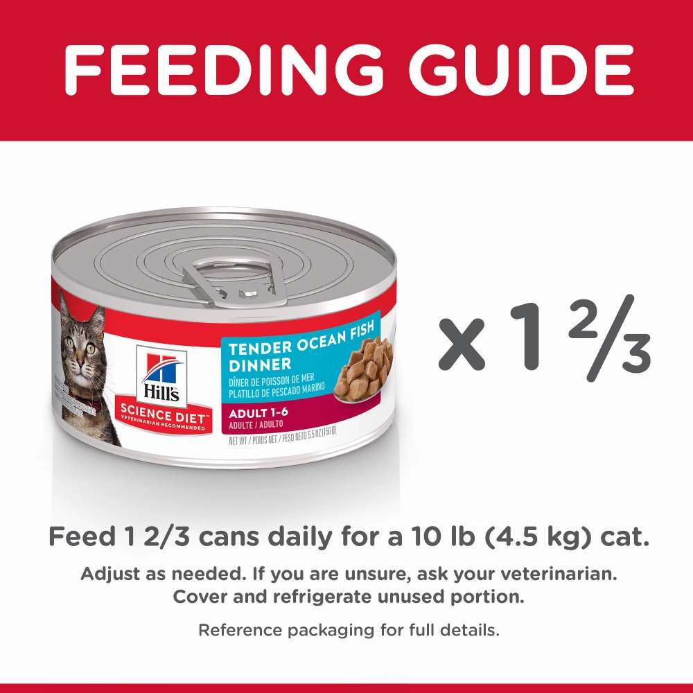 Hill's Science Diet Adult Tender Ocean Fish Dinner Canned Cat Food