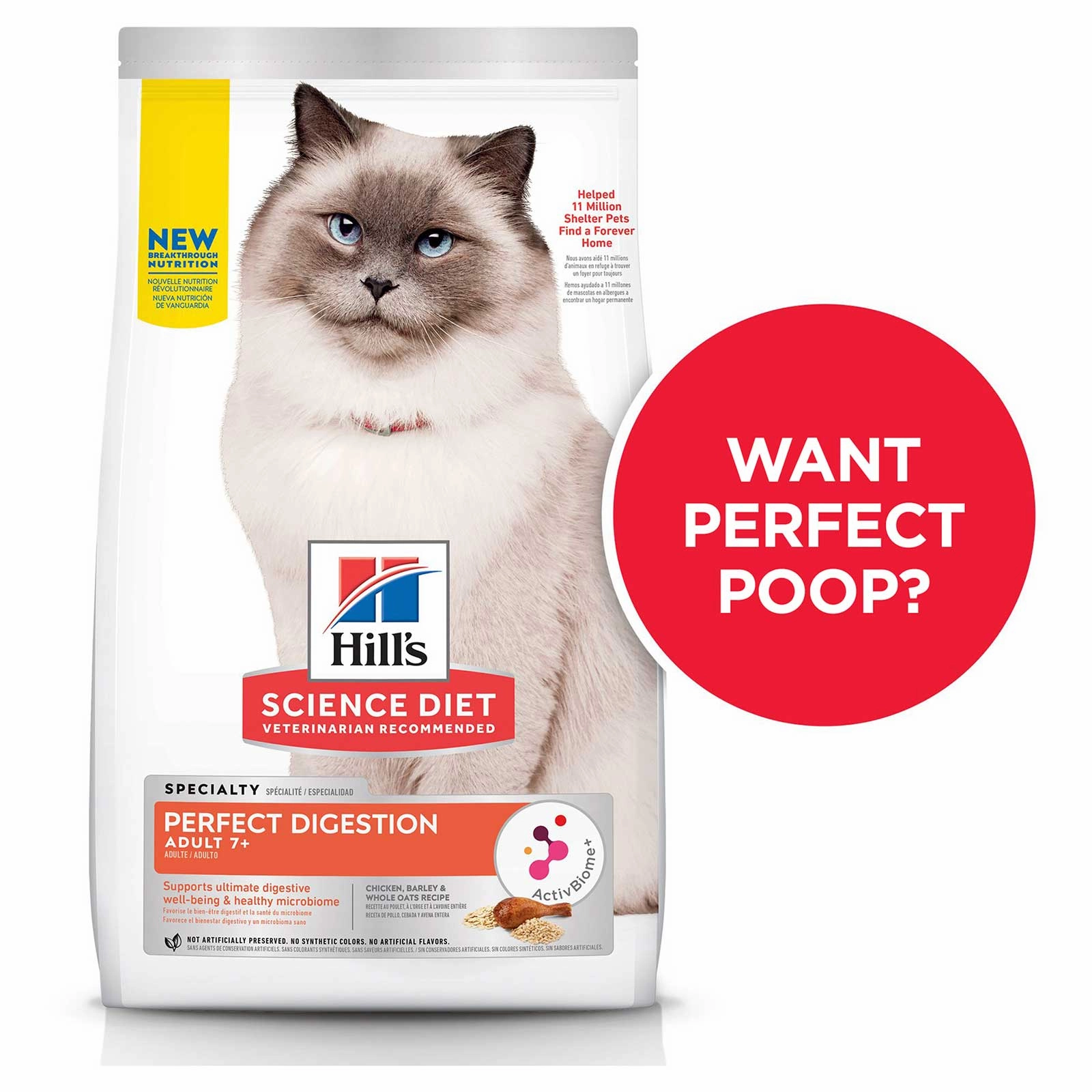 Hill's Science Diet Cat Food Adult 7  Perfect Digestion