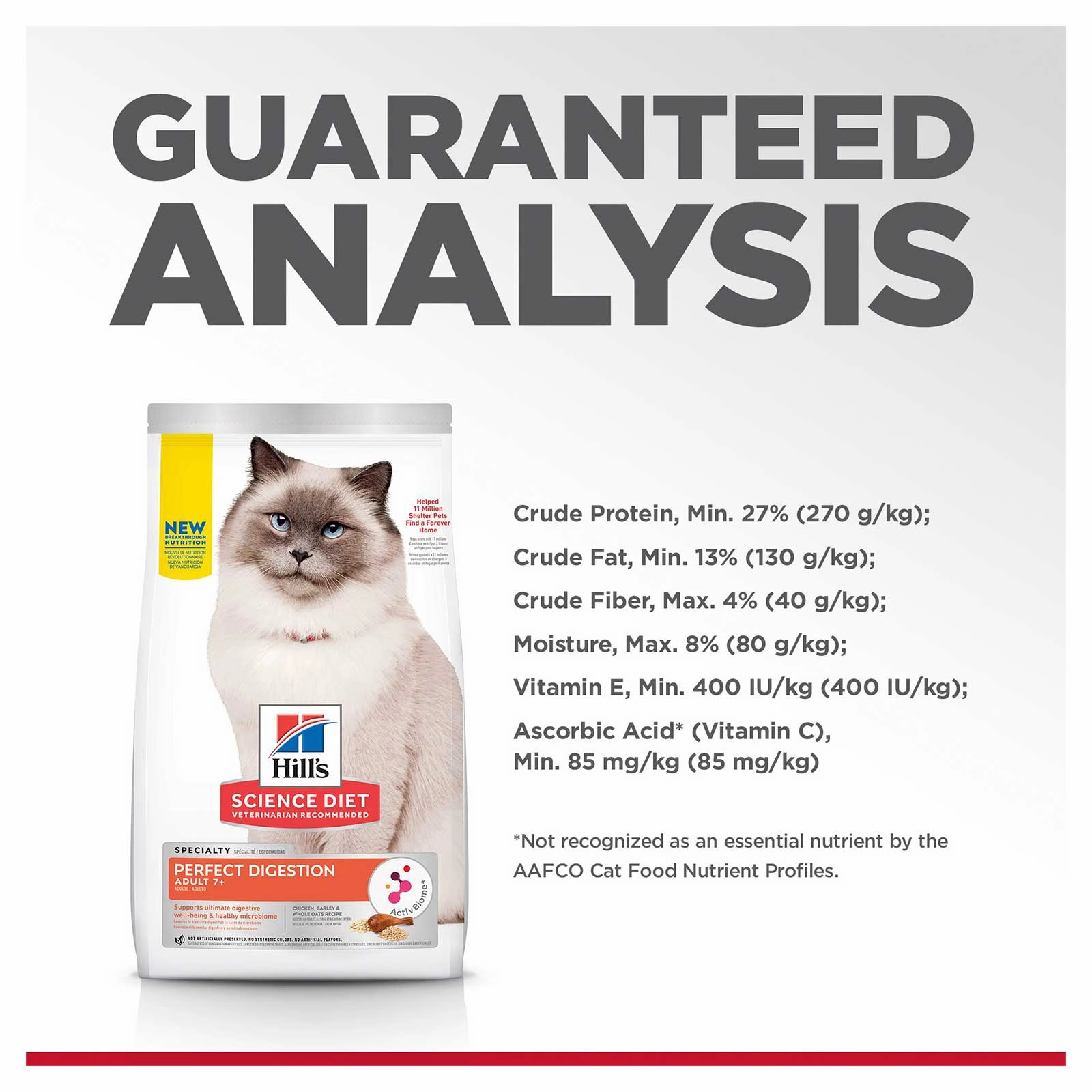 Hill's Science Diet Cat Food Adult 7  Perfect Digestion