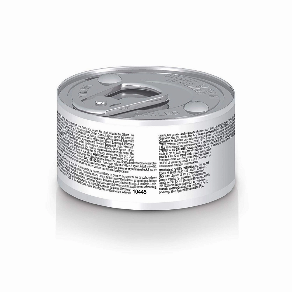 Hill's Science Diet Healthy Adult Cuisine Roasted Chicken & Rice Medley Canned Cat Food
