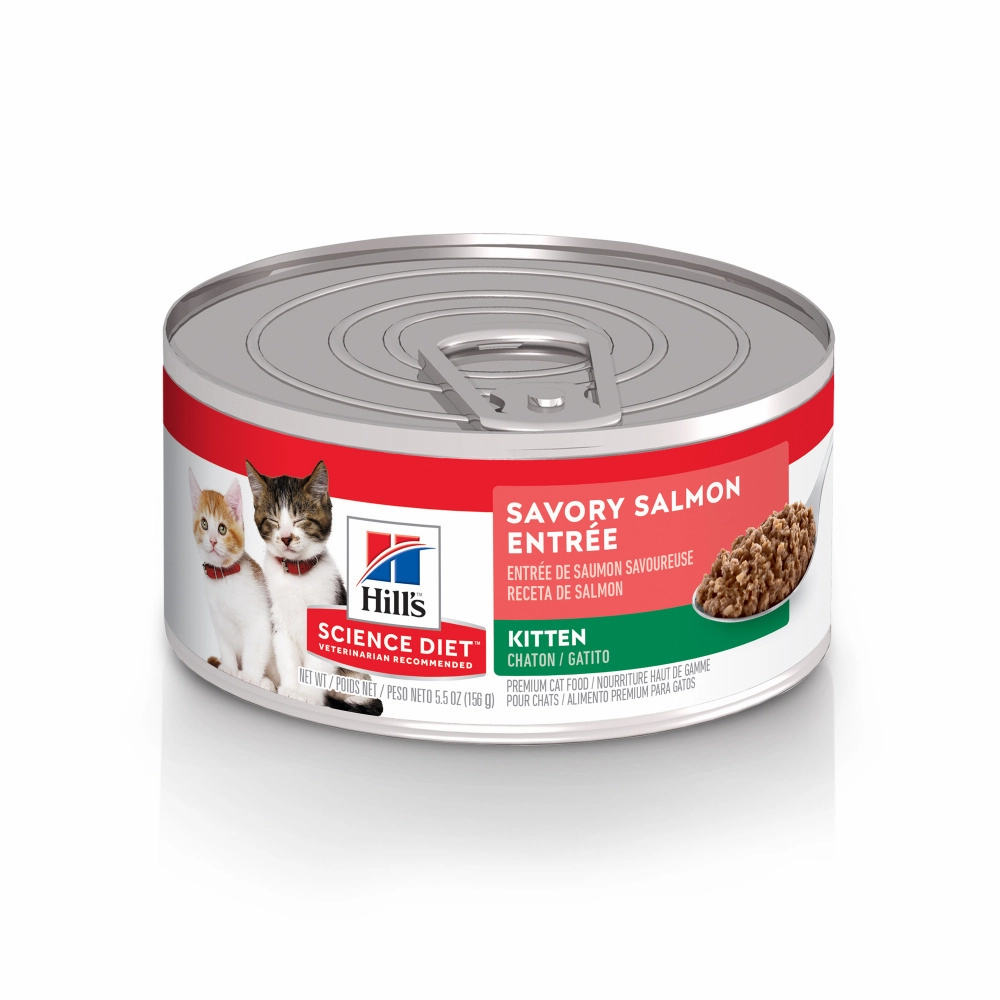 Hill's Science Diet Savory Salmon Entree Canned Kitten Food