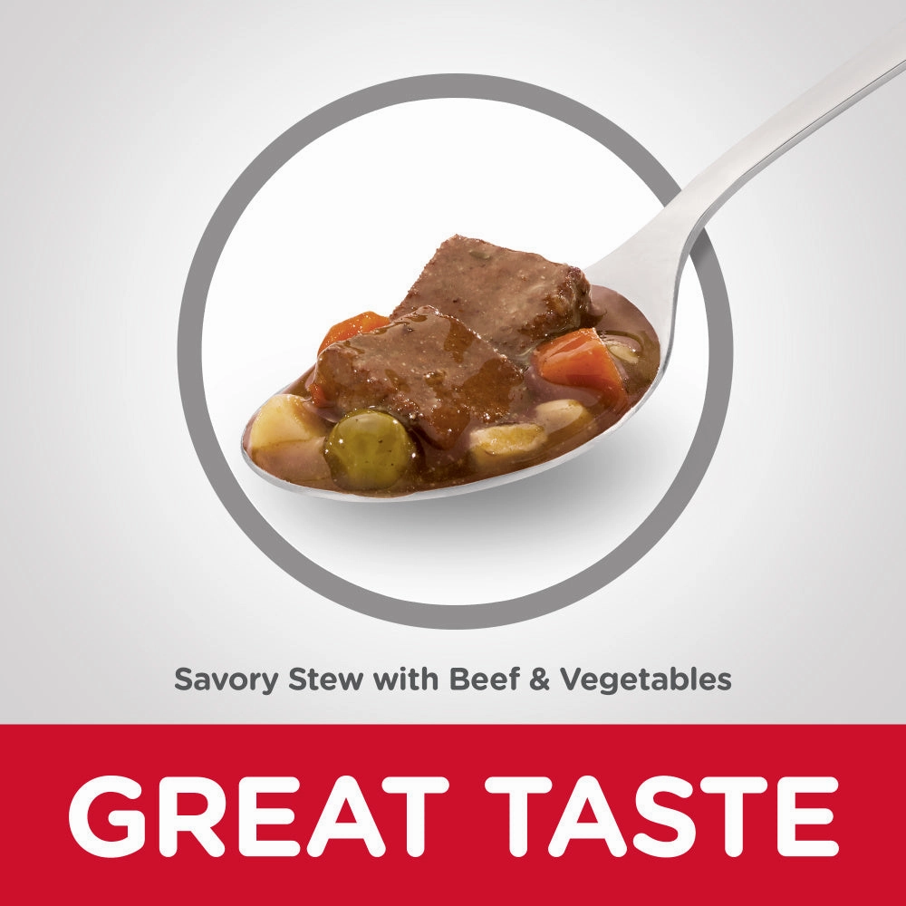 Hill's Science Diet Senior 7  Savory Stew with Beef & Vegetables Canned Dog Food