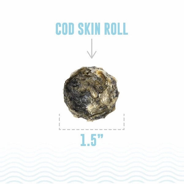 Icelandic  Cod Skin Rolls Dog Treats (SPECIAL ORDER ITEM)