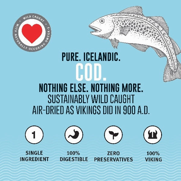 Icelandic  Cod Skin Rolls Dog Treats (SPECIAL ORDER ITEM)