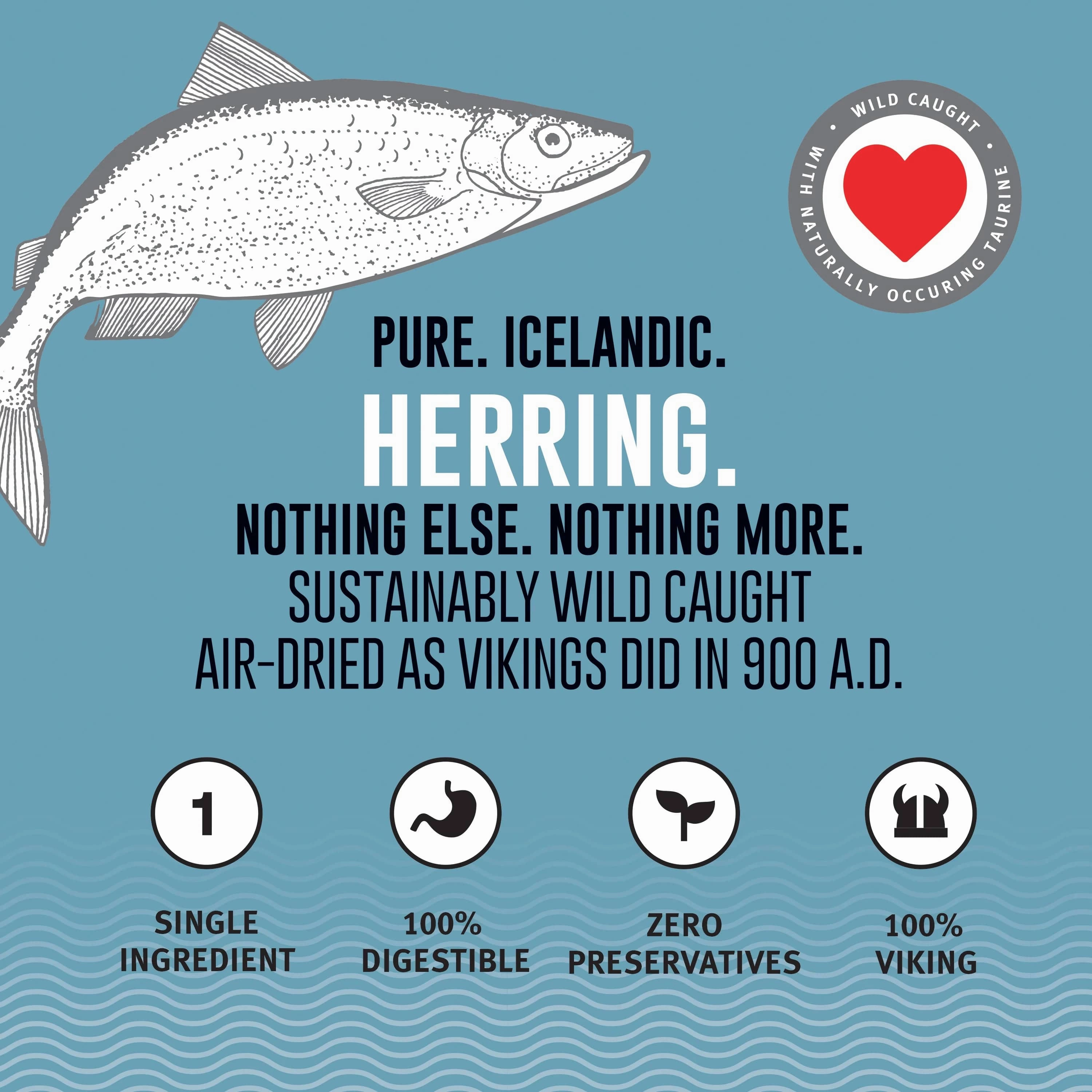 Icelandic  Herring Whole Fish Dog Treat (SPECIAL ORDER ITEM)
