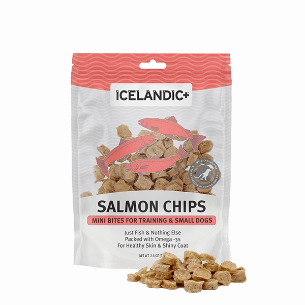 Icelandic  Salmon Mini Fish Chips Dog Treats (SPECIAL ORDER ITEM)