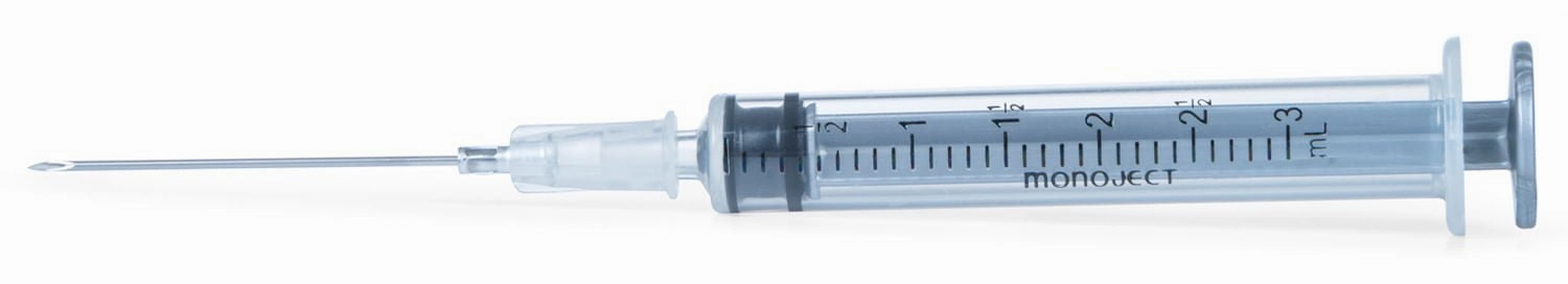 Ideal Luer Slip Syringe/Needle Combo, Box of 100