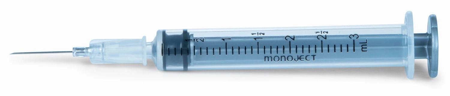 Ideal Luer Slip Syringe/Needle Combo, Box of 100