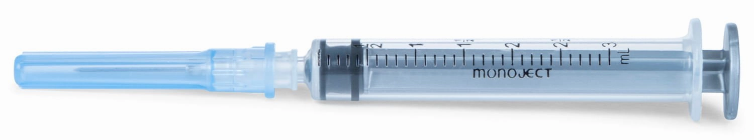 Ideal Luer Slip Syringe/Needle Combo, Box of 100