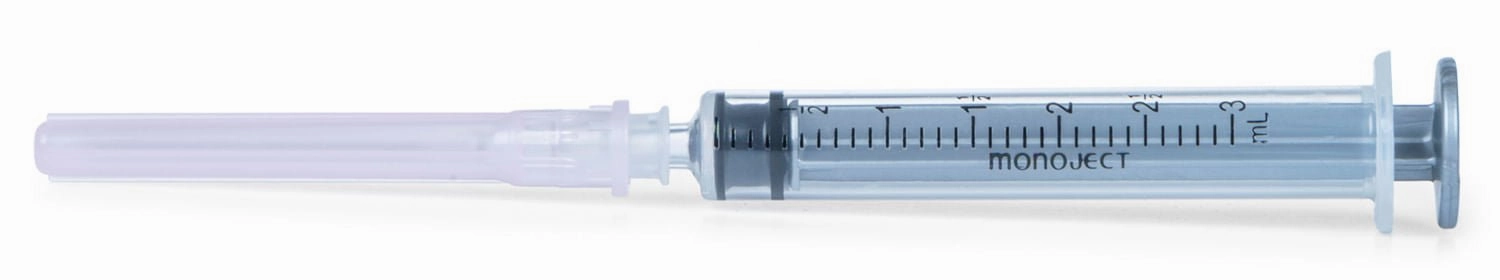 Ideal Luer Slip Syringe/Needle Combo, Box of 100
