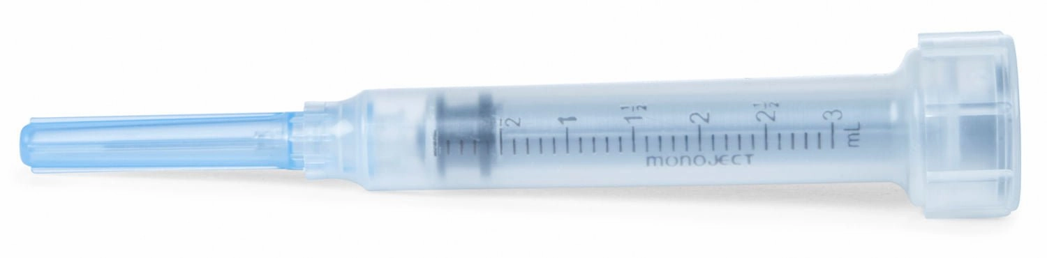Ideal Luer Slip Syringe/Needle Combo, Box of 100