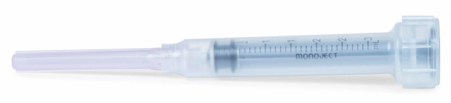 Ideal Luer Slip Syringe/Needle Combo, Box of 100