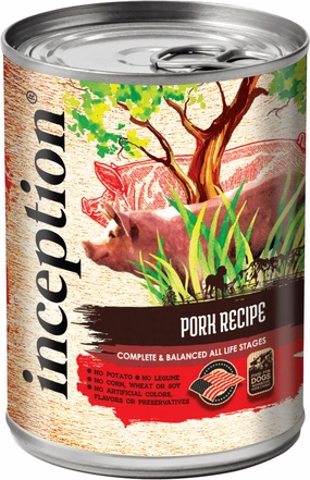 Inception Pork Recipe Canned Dog Food